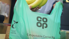 Customers are being encouraged to use the compostable bags to line their food waste caddies